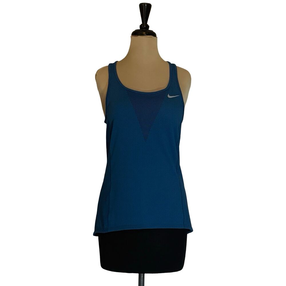 Nike Zonal Cooling Relay Running Tank Womens Small Royal Blue Dri-FIT Racerback